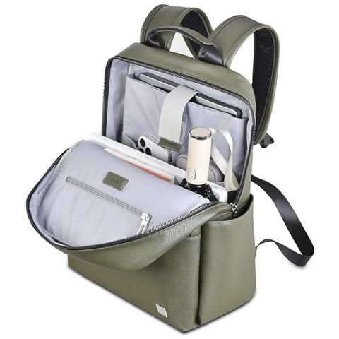 Mochila - Pelle Sintetica, Pelle, Verde - Foto 2