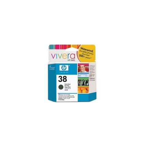 C9412a Cartuccia Ink Originale 38 Nera Opaco per HP Photosmart Pro B8850 Capacità 3200 Pagine - Foto 1