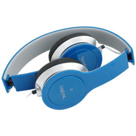 ICC SH-LBL - Cuffie Stereo Smile con Microfono Blu - Foto 2