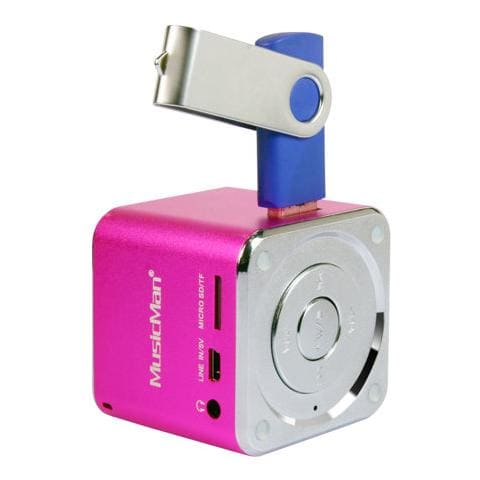 Mini Speaker Audio Portatile MusicMan Potenza Totale 2W USB Colore Roso - Foto 2