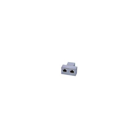 Adattatore Da 1 Connettore 8 Poli Femmina A 2 X 8 Poli Femmina Schermato Cat 5E - Foto 2