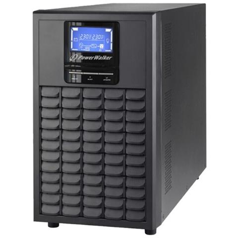 BlueWalker PowerWalker VFI 3000C LCD, Double-conversion (Online), Torre, ViewPower, 0 - 40 °C, 40/70, Nero - Foto 3