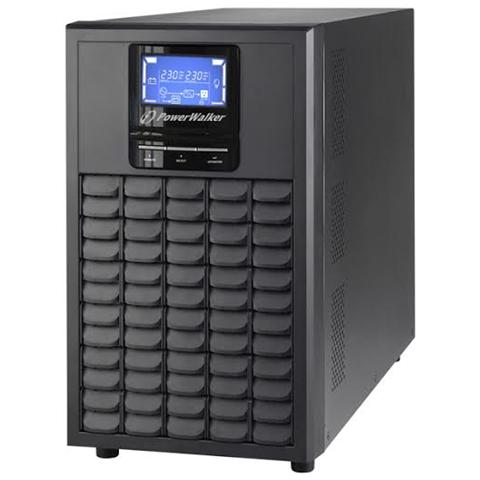 BlueWalker PowerWalker VFI 3000C LCD, Double-conversion (Online), Torre, ViewPower, 0 - 40 °C, 40/70, Nero - Foto 1