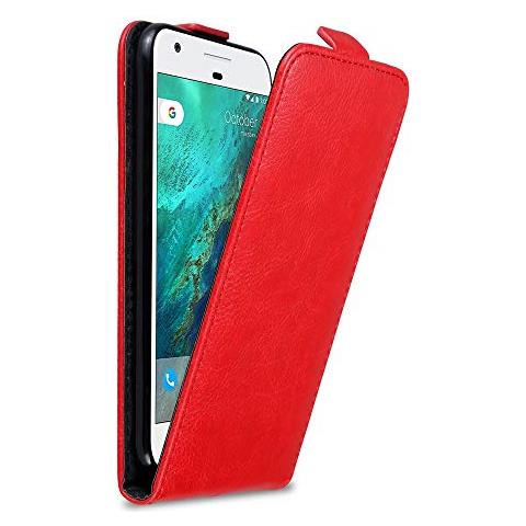 Custodia Compatibile Con Google Pixel In Rosso Mela - Coperchio Protettivo In Design Flip Con Chiusura Magnetica - Foto 1