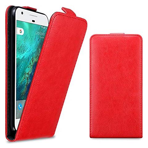 Custodia Compatibile Con Google Pixel In Rosso Mela - Coperchio Protettivo In Design Flip Con Chiusura Magnetica - Foto 2
