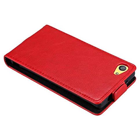 Custodia Compatibile Con Sony Xperia Z5 Compact In Rosso Mela - Coperchio Protettivo In Design Flip Con Chiusura Magnetica - Foto 2