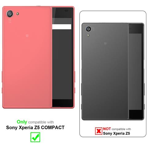Custodia Compatibile Con Sony Xperia Z5 Compact In Rosso Mela - Coperchio Protettivo In Design Flip Con Chiusura Magnetica - Foto 9