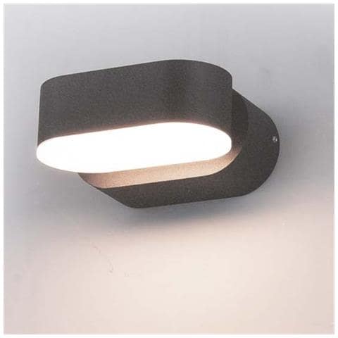 V-tac Vt-816 Lampada Led 6w Da Parete Grigio Testa Ruotabile Wall Light Bianco Naturale 4000k Ip65 - Sku 8291 - Foto 1