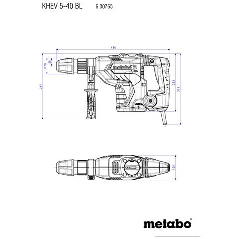 KHEV 5-40 BL 1150 W 500 Giri /min SDS-max - Foto 2