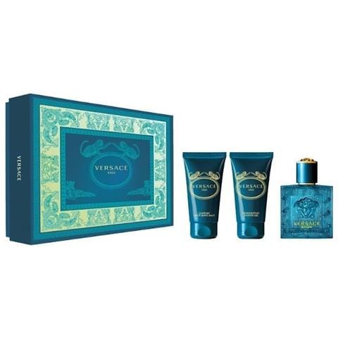 Eros 50ml Spray + Doccia Gel 50ml + 50ml Balsamo Dopobarba - Foto 1