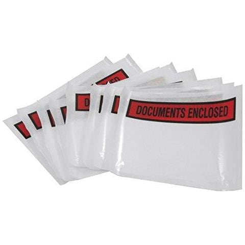 225 X 165 Millimetri Stampata A5 Documento Allegato Busta Raccoglitori (confezione Da 100)  - Foto 1