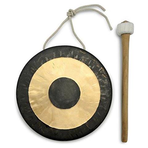 Originale Tam Tam Gong Whood Chau Gong 20 Centimetri Grande Suono Compreso Il Legno Cotone Mallet -7020 - Foto 1