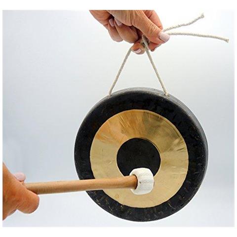 Originale Tam Tam Gong Whood Chau Gong 20 Centimetri Grande Suono Compreso Il Legno Cotone Mallet -7020 - Foto 2
