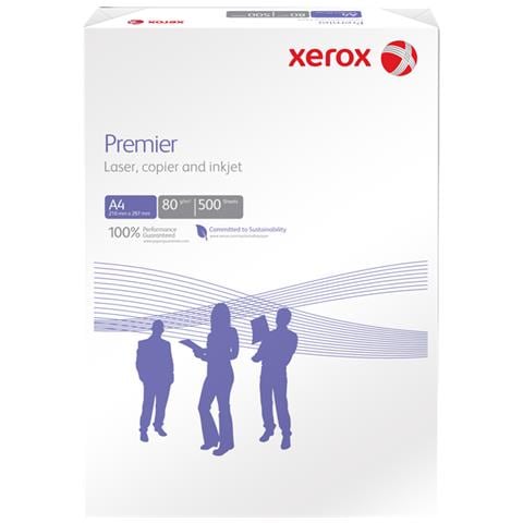 Carta per fotocopie versatile Xerox Premier - Per Getto d'inchiostro, Laser Stampa - A4 - 210 mm x 297 mm - 80 g / m2 Grammage - Formato verticale - 500 / Pacco - Bianco - Foto 1