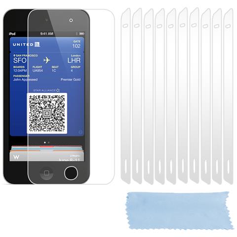 Protezioni Per Lo Schermo Compatibili Con Apple Ipod Touch 5 In Alto Chiaro - 10 Pezzi Di Pellicola Protettiva Altamente Trasparente Contro Polvere, Sporco E Graffi - Foto 1