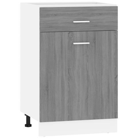 Mobile con Cassetto “Lyon” Grigio Sonoma 50x46x81,5 - Foto 1