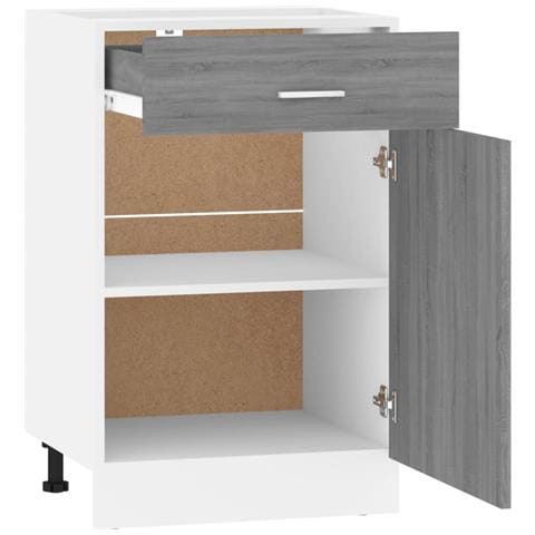 Mobile con Cassetto “Lyon” Grigio Sonoma 50x46x81,5 - Foto 10