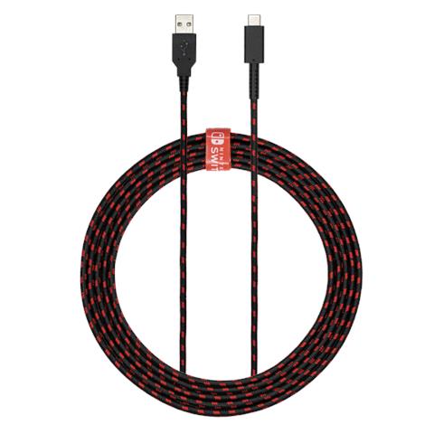 Pdp 500-211-eu Cavo Usb 2,4 M Usb A Usb C Nero, Rosso - Foto 2