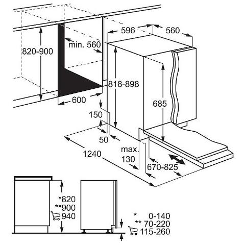 Lavastoviglie FSE94848P da Incasso a Scomparsa Totale Classe C Capacità 14 Coperti - Foto 12