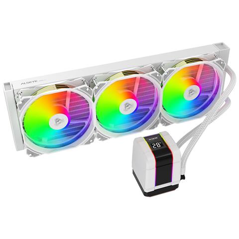 Dissipatore Processore Cpu Gaming Cooler Rgb Colorato 360cm 1700 1200 115x - Foto 1