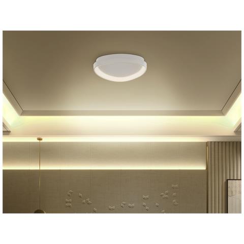 Lampadario A Led Nanding Metallo Bianco - Foto 1