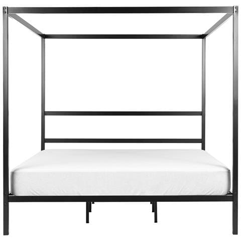 Letto A Baldacchino Metallo Lestards 180 X 200 Cm Nero - Foto 2