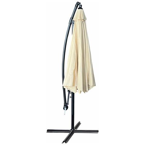Ombrellone da Giardino ASTER con Protezione UV, Colore Beige, 300x300x45 cm - Foto 2