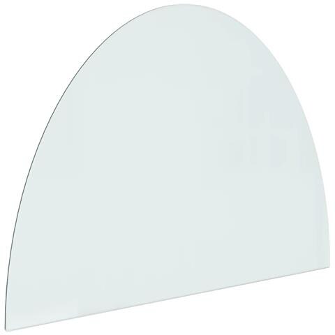 Lastra In Vetro Per Caminetto Semicircolare 800x600 Mm - Foto 2