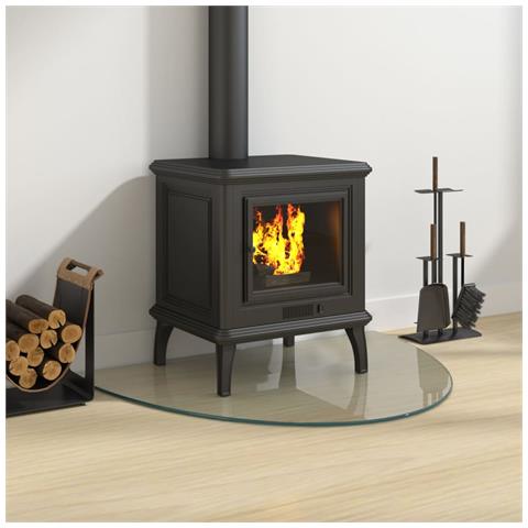 Lastra In Vetro Per Caminetto Semicircolare 800x600 Mm - Foto 3