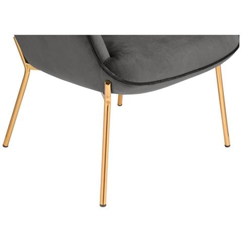 Boris Sedia Imbottita Con Rivestimento In Velluto Grigio - Foto 7