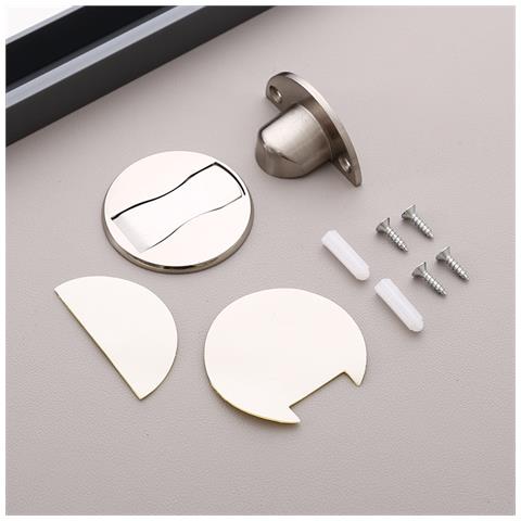 Fermaporta Anticollisione Con Forte Aspirazione Silver - Foto 2