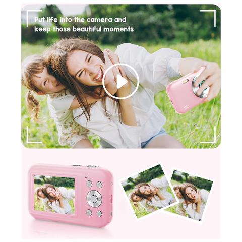 Fotocamera Digitale 1080p 44mp Zoom 16x Schermo Da 2,4"". Pink - Foto 5