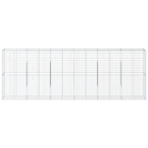 Cesto Gabbione Con Copertura 600x50x200 Cm In Ferro Zincato - Foto 3