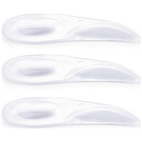 2 Paia Di Cuscinetti In Gel Per Il Tallone Per La Fascite Plantare Transparent L - Foto 2