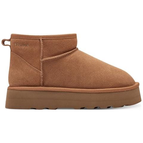 Cognac Casual Closed Booties Stivaletti Pelle Scarpe Donna Marrone Eu 39, 5-26352-41 305 - Foto 2