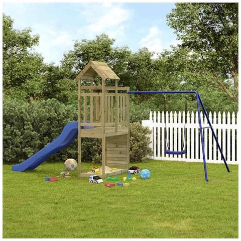 Set Da Gioco Da Esterno In Legno Di Pino Impregnato - Foto 1