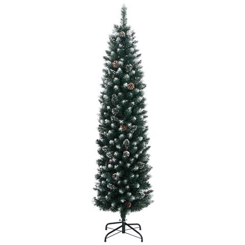 Albero di Natale Artificiale Sottile 300 LED 240 cm - Foto 2