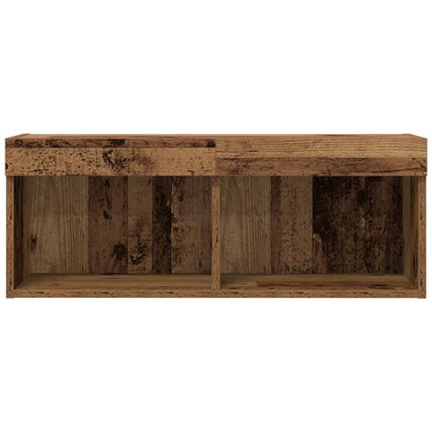 Armadi per TV  con luci LED 2 pz Legno antico 80x30x30 cm - Foto 9