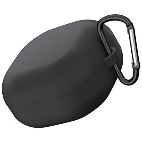 Custodia Protettiva In Silicone Bianco Per Auricolari Compatible With Samsung Galaxy Buds Pro/live/buds 2/buds 2 Pro Con Moschettone Black - Foto 2