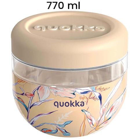 Contenitore Alimentare Con Motivo Vintage Floreale 770ml Con Coperchio, Beige - Foto 2