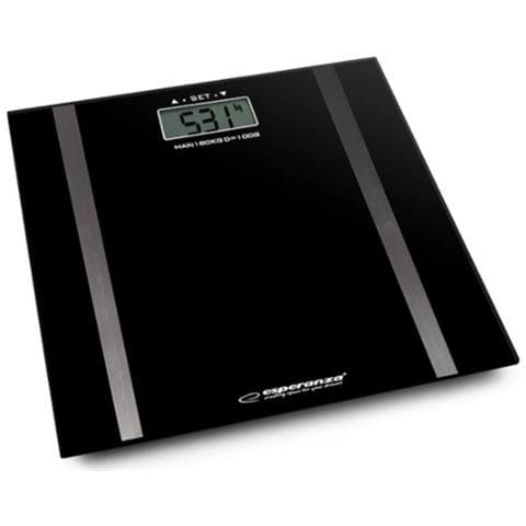 EBS018K bilance pesapersone Rettangolo Nero Bilancia pesapersone elettronica - Foto 1