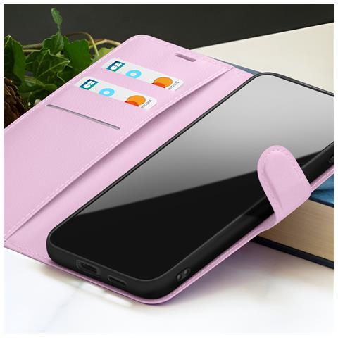 Custodia A Portafoglio Per Vivo Y70 Con Supporto E Linguetta Magnetica, Rosa - Foto 2