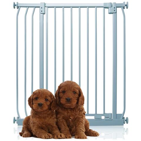 Bettacare Cancelletto Per Cani Elite Extra Alto, 80cm - 89cm, Grigio Opaco, Extra Alto Con 100cm Di Altezza - Foto 1