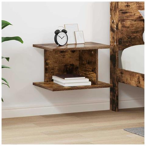 Comodino Rovere fumé 40 x 30 x 25 cm Legno multistrato - Foto 2