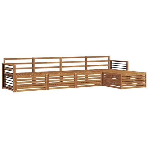 Set di divani da esterno 5 pcs Naturale - Foto 1