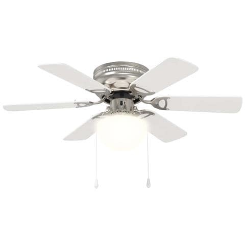 Ventilatore da soffitto con luce Ø 82 cm Bianco - Foto 1