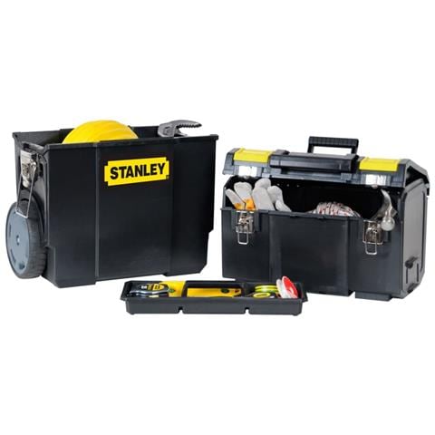 Set Porta Attrezzi Modulare Con Ruote E Maniglione Per Il Trasporto, Dimensioni 47,5x28,4x63 Cm - Foto 2