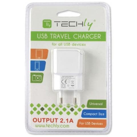 IPW-USB-21EC - Alimentatore da Rete Italiana 1 porta USB 5V / 2.1A Bianco - Foto 2