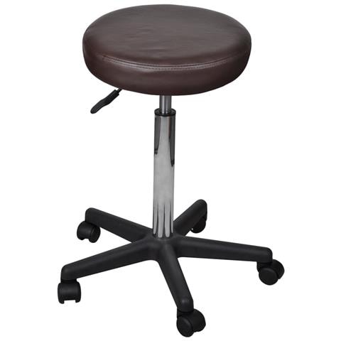 Sgabello Ufficio Marrone - Foto 1