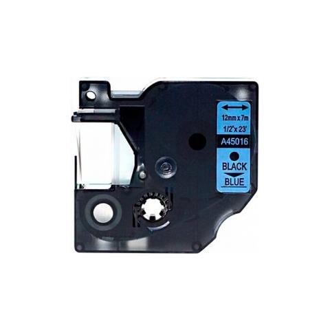 Nastro Compatibile 12mmx7m Blu Cassetta Per Dymo-500ts Eletronic Labelling Etichette D45016 Blu - Foto 2